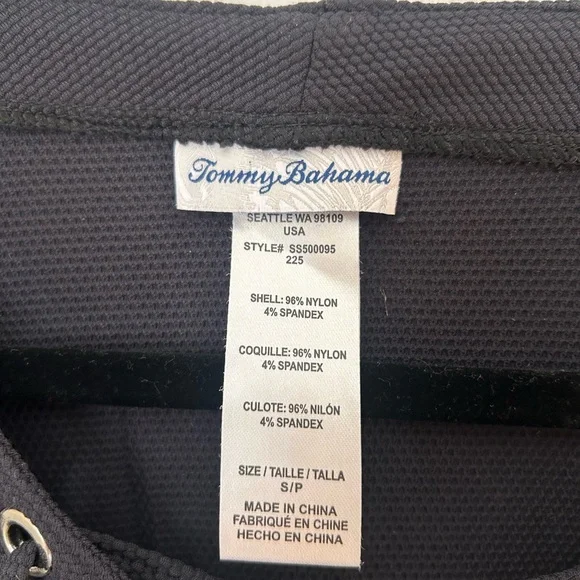 Tommy Bahama Island Cays Lace Up Spa Dress Size Small in Black - Picture 7 of 10